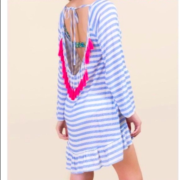 SOLD OUT Francescas collections tassel swim cover - Picture 1 of 8